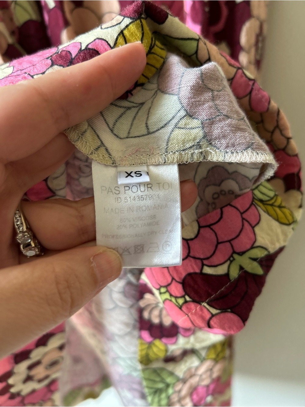 DODO BAR OR "Jenny" Floral Flutter-Sleeve Maxi Dress | Pink & Green | Size XS - Picture 11 of 16